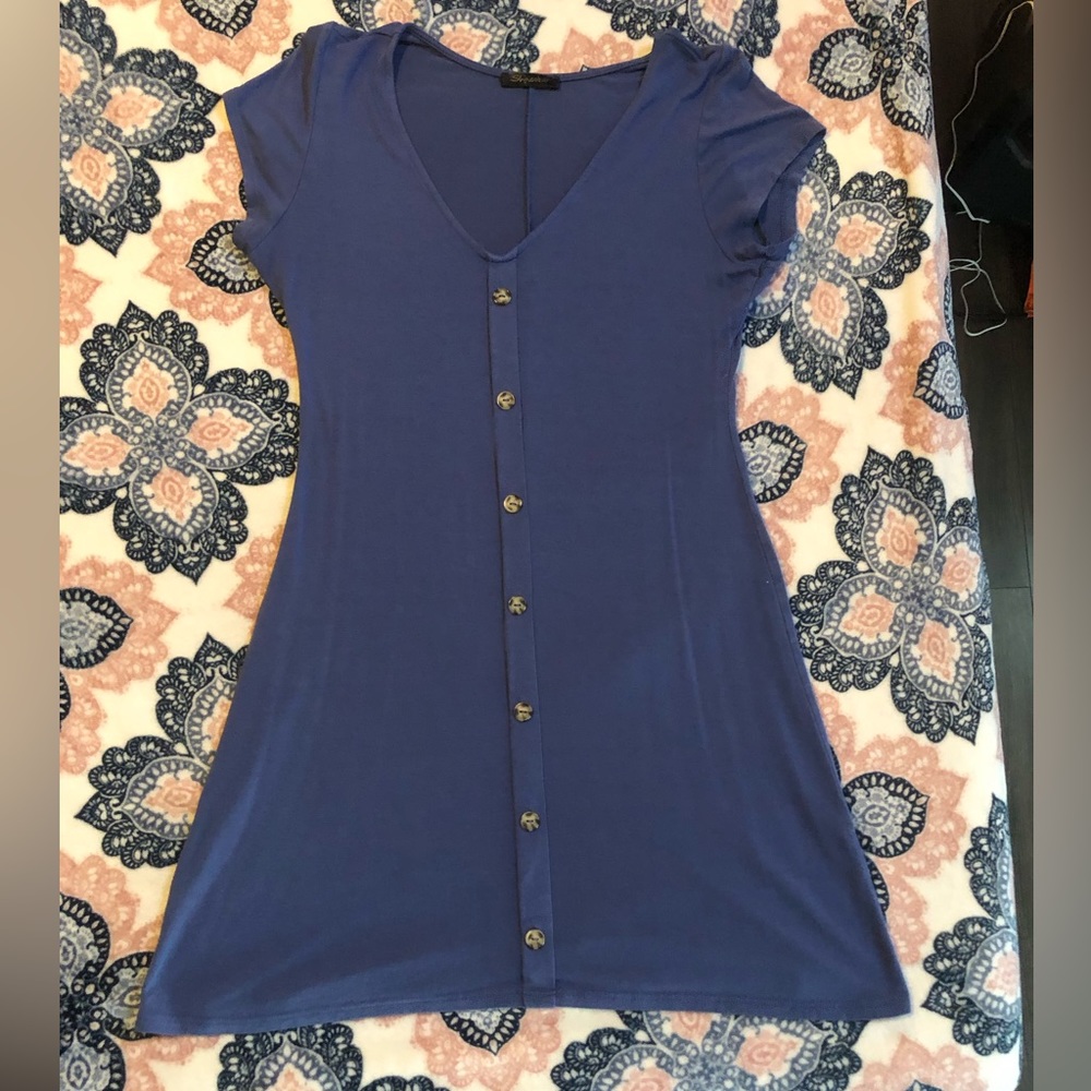 Blue Dress with Buttons✨